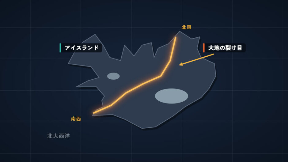 大地が生まれる様子を、陸の上で見られる島